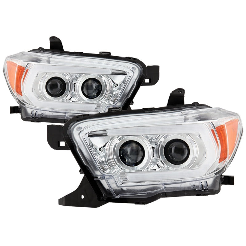 FR SPORT Spyder Signature Toyota Tacoma 16-18 (SR5 Model) Projector Headlights- Chrome...