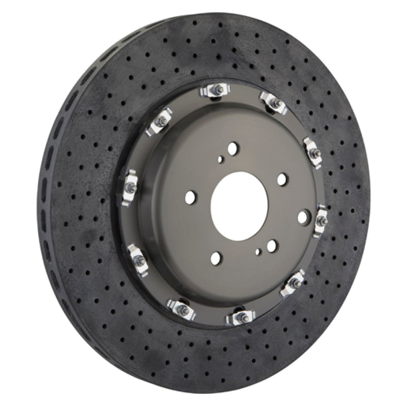 Brembo 09-11 GTR Front 2-Piece CCM-R Discs 380x34 CCM-R Drilled 109.9025A