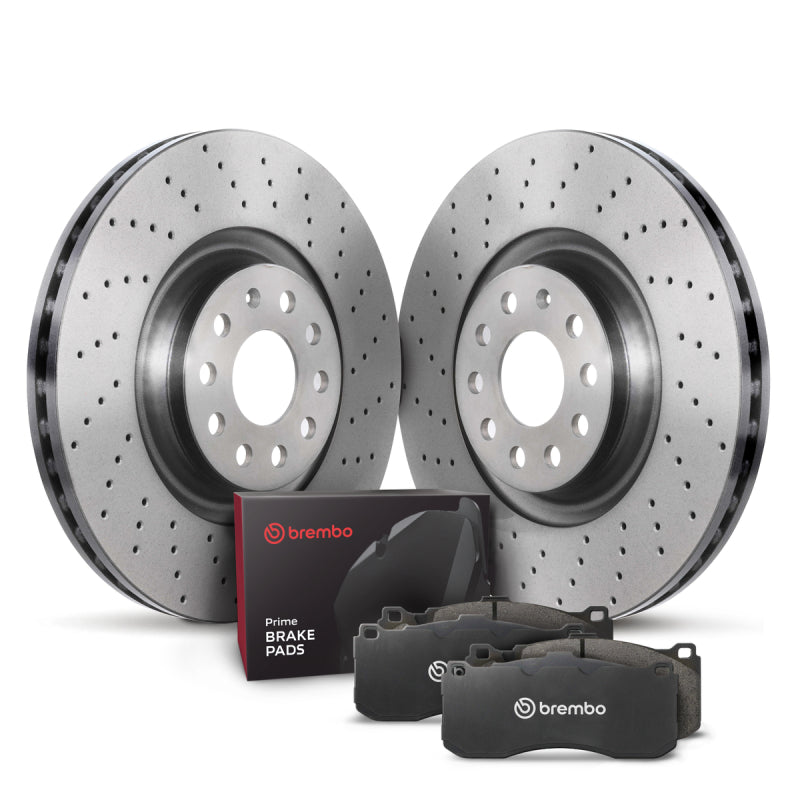 Brembo OE 02-06 Audi A4/A4 Quattro/98-03 A6/98-04 A6 Quattro Front Disc Brake Kit KTX4054