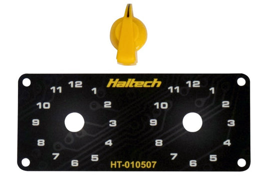 797 Performance, LLC Haltech Dual Switch Panel Kit w/Yellow Knob
