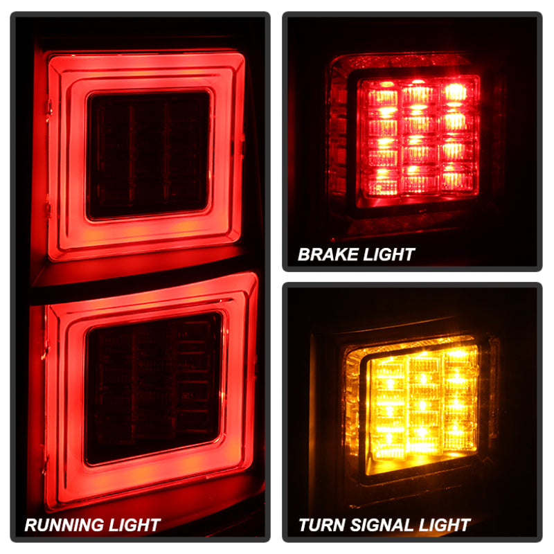 Spyder Land Rover Discovery 3 LR3 05-09 Light Bar LED Tail Lights Black ALT-YD-LRD05-LED-BK 5080813