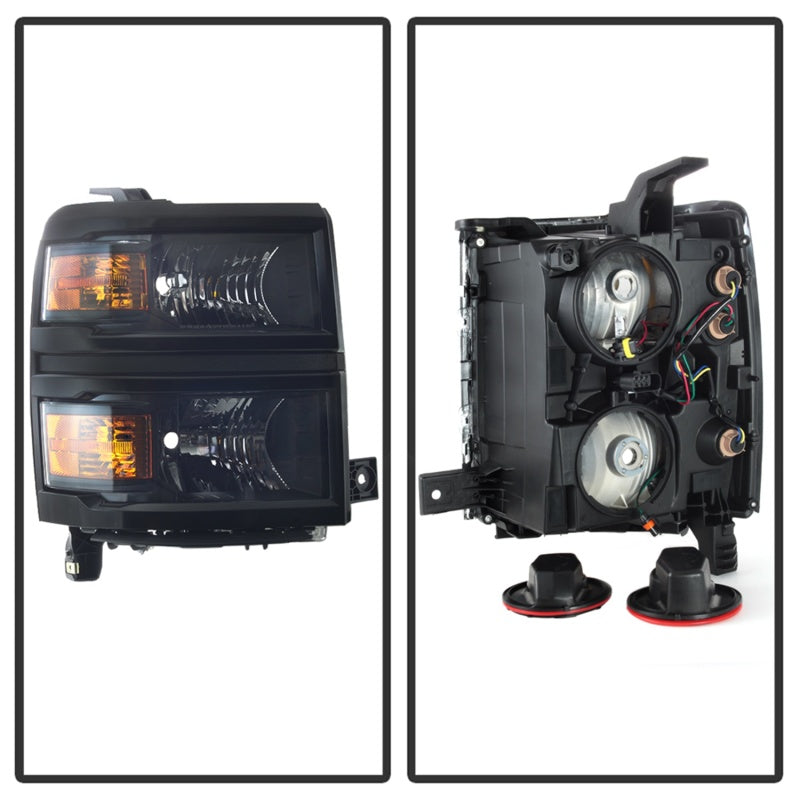 SPYDER Chevrolet Silverado 1500 14-15 (Non-HD) OEM Style Headlights - Black HD-JH-CS14-AM-BK 9040085