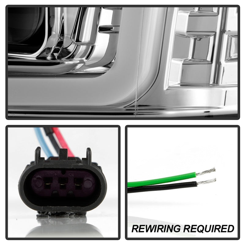 FR SPORT Spyder GMC Yukon 07-14/Denali 07-14 /XL 07-14 V2 Projector Headlights - Chrome...