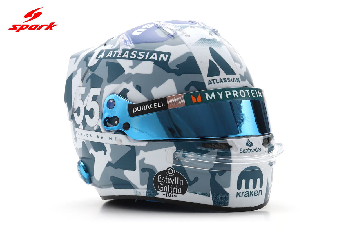 STM Diecast Spark-Model Williams Racing F1 Team Carlos Sainz Helmet British GP 2025 1:5 - View 2