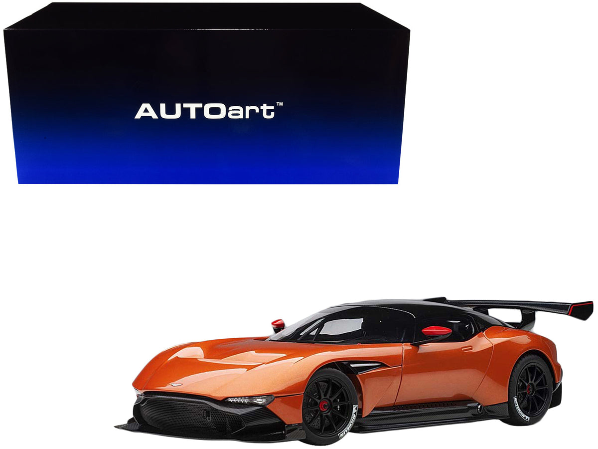 Rapid Vehicles Aston Martin Vulcan Madagascar Orange with Carbon Top 1/18 Model Car by Autoart ...