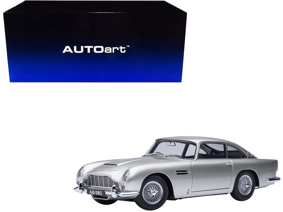 Rapid Vehicles Aston Martin DB5 RHD (Right Hand Drive) Birch Silver 1/18 Model Car by Autoart ...