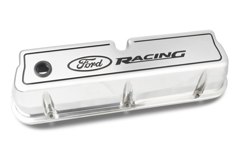 FR SPORT Ford Die Cast Alm Valve Cover Set w/Ford Racing Logo FRD302-001 - View 4