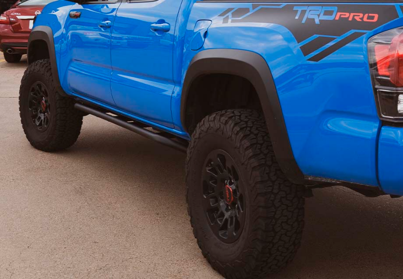 Cali Raised LED Cali Raised 05-23 Toyota Tacoma Trail Ed Rock Sliders - Double Cab Short Bed/Kick Out/BedLiner CR2582