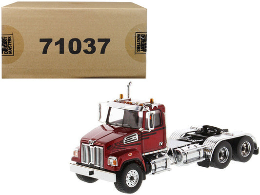 Rapid Vehicles Western Star 4700 SF Tandem Day Cab Tractor Metallic Red 1/50 Diecast Model by...
