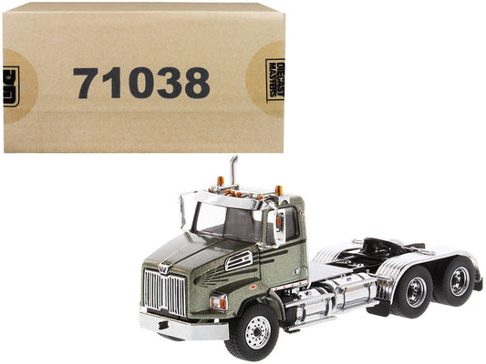 Rapid Vehicles Western Star 4700 SB Tandem Day Cab Tractor Metallic Olive Green 1/50 Diecast...