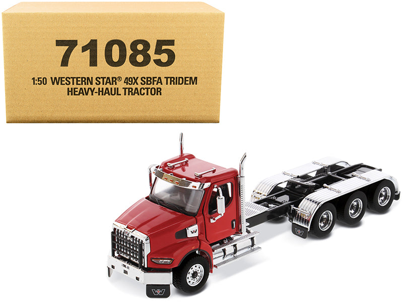 Rapid Vehicles Western Star 49X SBFA Tridem Day Cab Heavy-Haul Truck Tractor Viper Red "Transport...