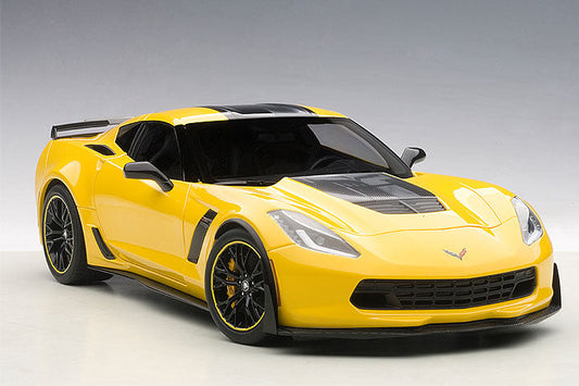 STM Diecast AUTOart Chevrolet Corvette C7 Z06 C7R Edition, Corvette Racing Yellow 1:18