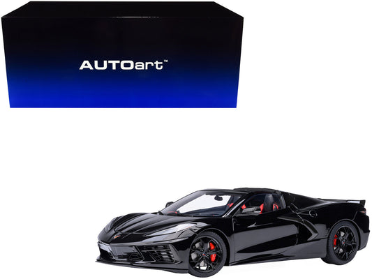Rapid Vehicles 2020 Chevrolet Corvette C8 Stingray Black 1/18 Model Car by Autoart  free shipping...