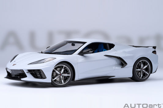 STM Diecast AUTOart 2020 Chevy Corvette C8 Z51 Ceramic Matrix Grey Metallic 1:18 - View 2