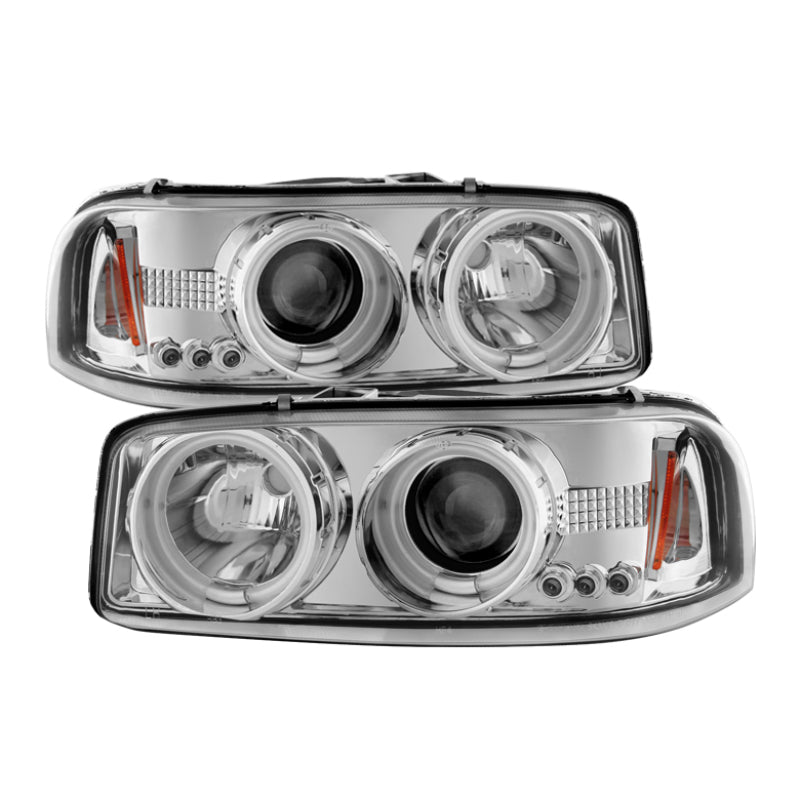 FR SPORT SPYDER GMC Sierra 1500/2500/3500 99-06 Projector Headlights CCFL Halo LED Chrome...
