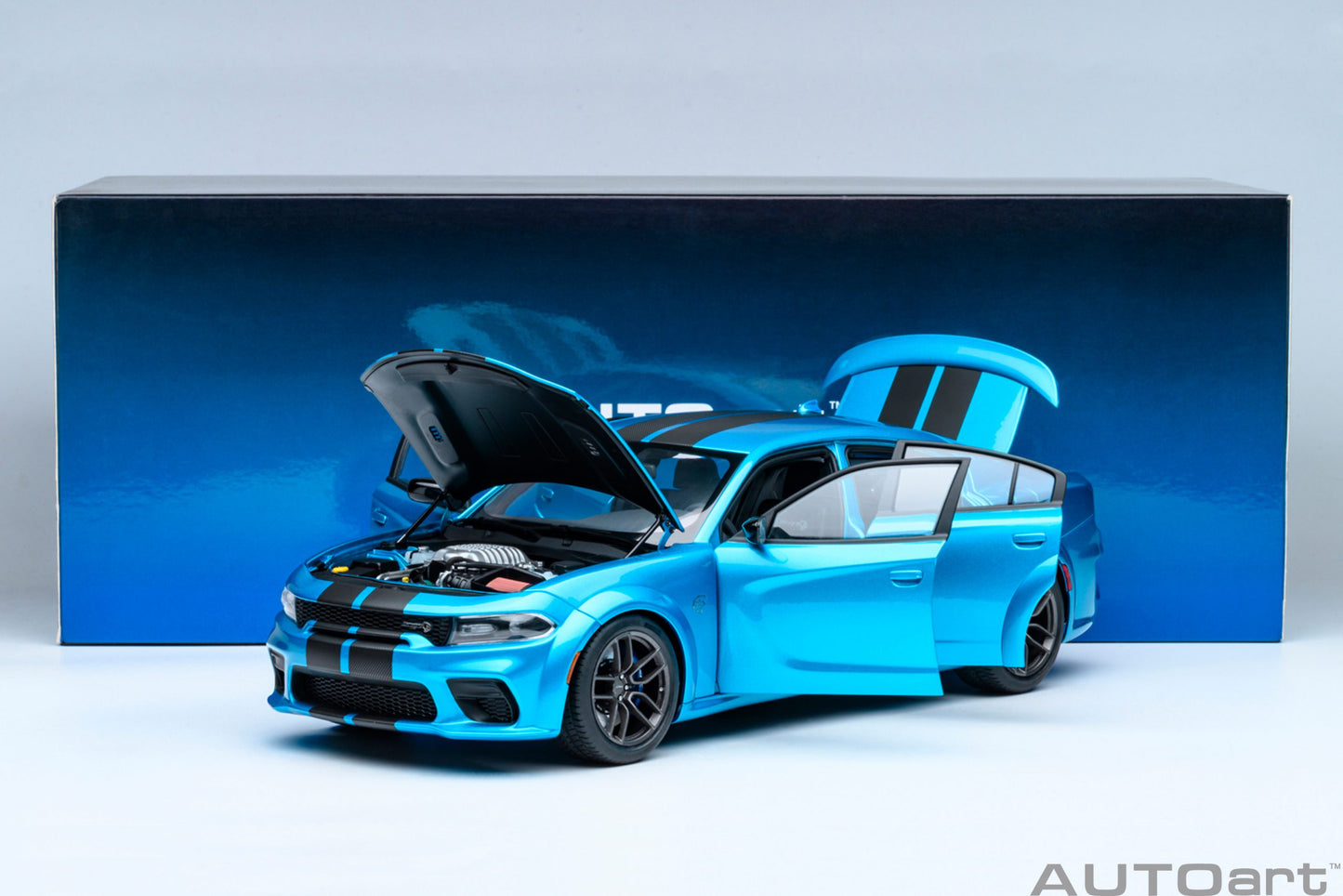 AUTOart Dodge Charger SRT Hellcat Redeye Jailbreak F5 Blue 1:18