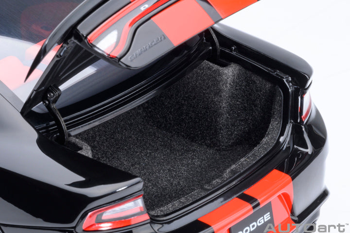 AUTOart Dodge Charger SRT Hellcat Redeye Jailbreak Pitch Black w/ Red Stripes 1:18