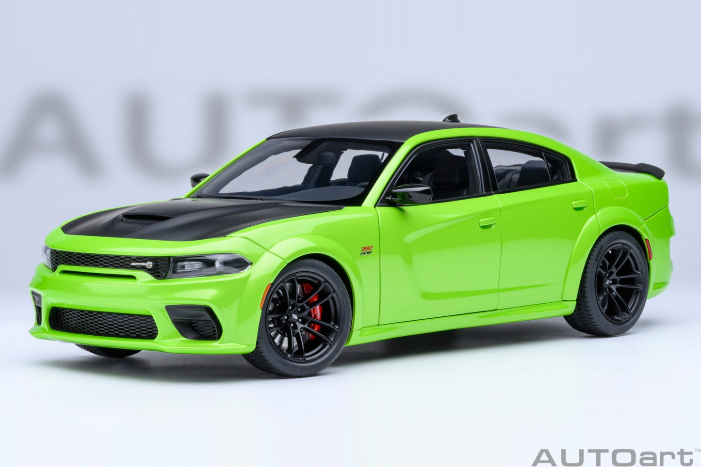 AUTOart Dodge Charger R/T Scat Pack Widebody Sublime Green 1:18
