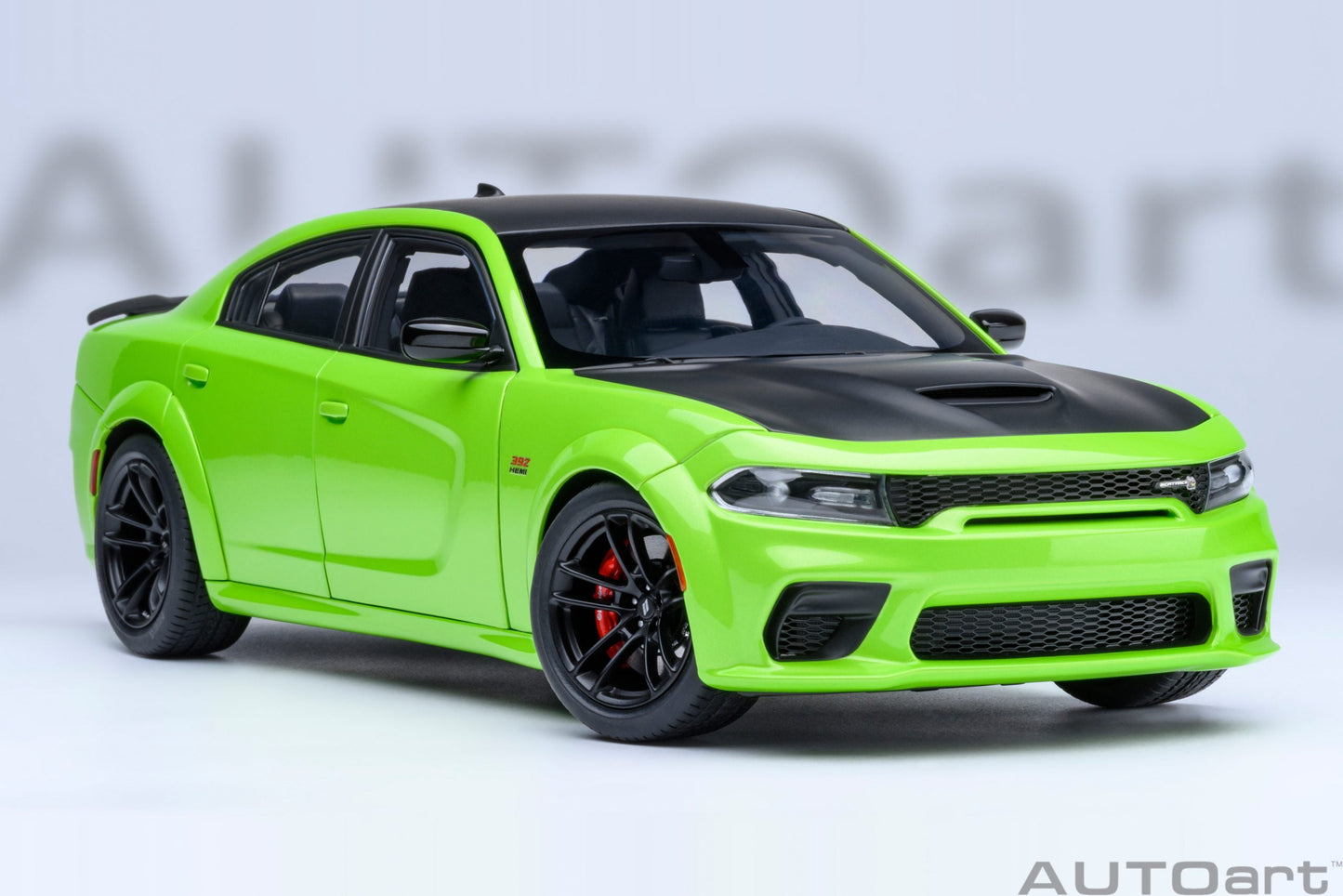 AUTOart Dodge Charger R/T Scat Pack Widebody Sublime Green 1:18