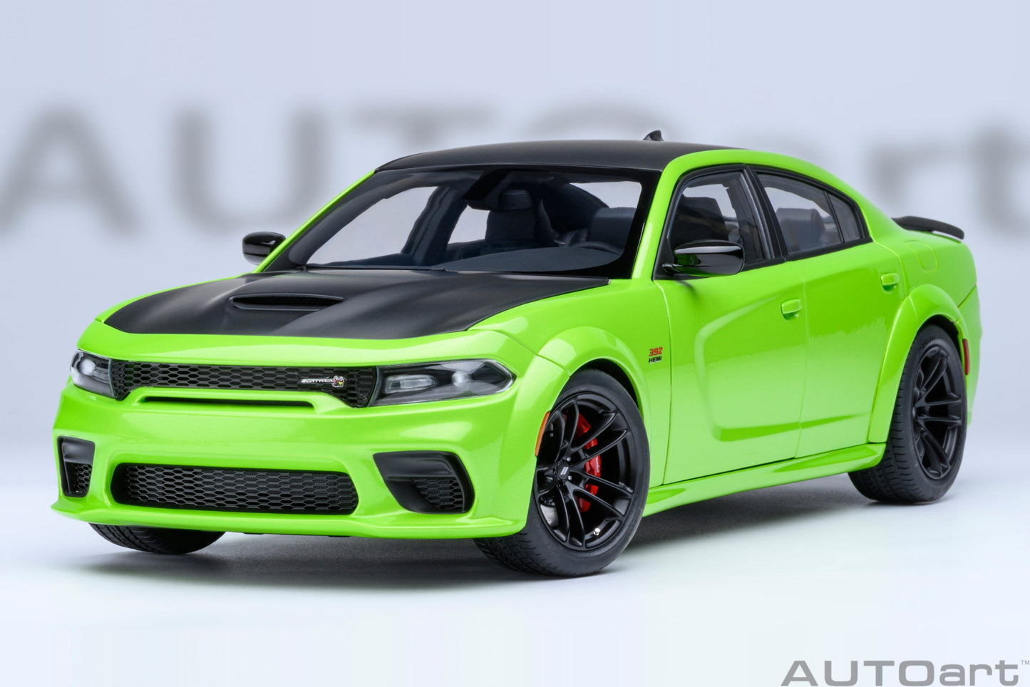 AUTOart Dodge Charger R/T Scat Pack Widebody Sublime Green 1:18