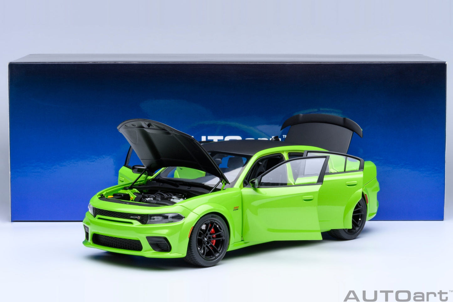 AUTOart Dodge Charger R/T Scat Pack Widebody Sublime Green 1:18