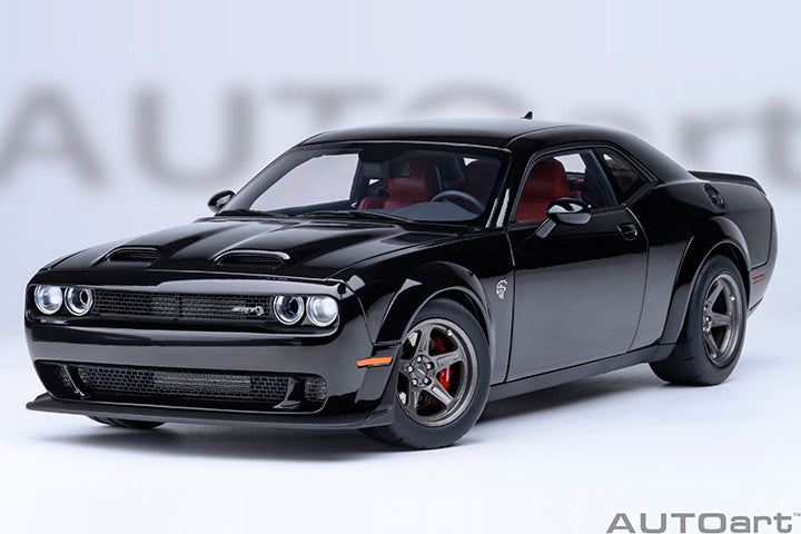 AUTOart 2023 Dodge Challenger SRT Super Stock Pitch Black 1:18