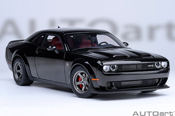 AUTOart 2023 Dodge Challenger SRT Super Stock Pitch Black 1:18