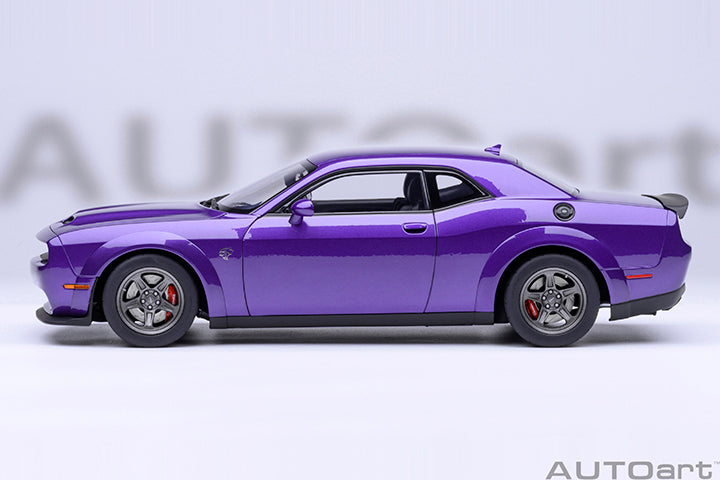 AUTOart 2023 Dodge Challenger SRT Super Stock Plum Crazy (Purple) 1:18