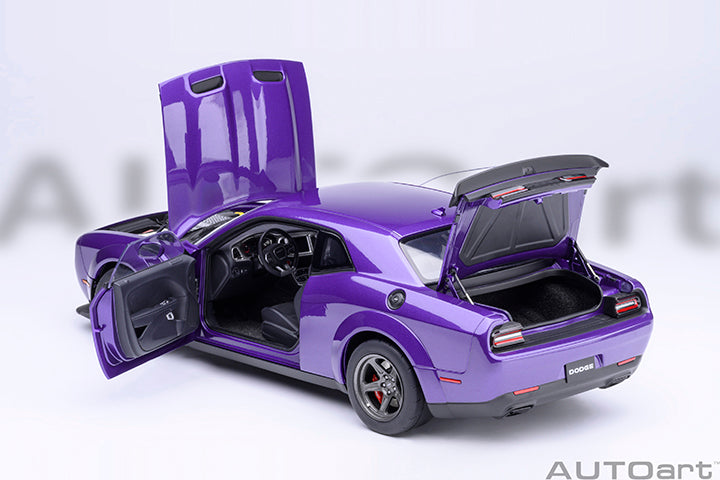 AUTOart 2023 Dodge Challenger SRT Super Stock Plum Crazy (Purple) 1:18