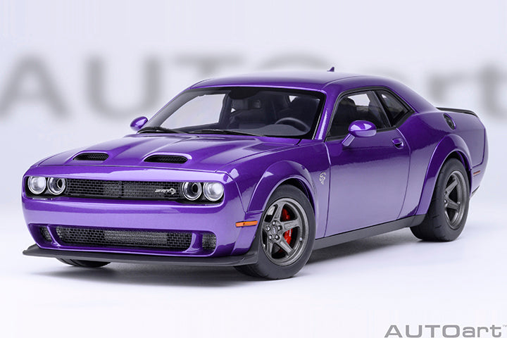 AUTOart 2023 Dodge Challenger SRT Super Stock Plum Crazy (Purple) 1:18