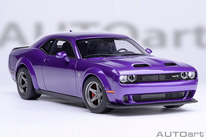 AUTOart 2023 Dodge Challenger SRT Super Stock Plum Crazy (Purple) 1:18