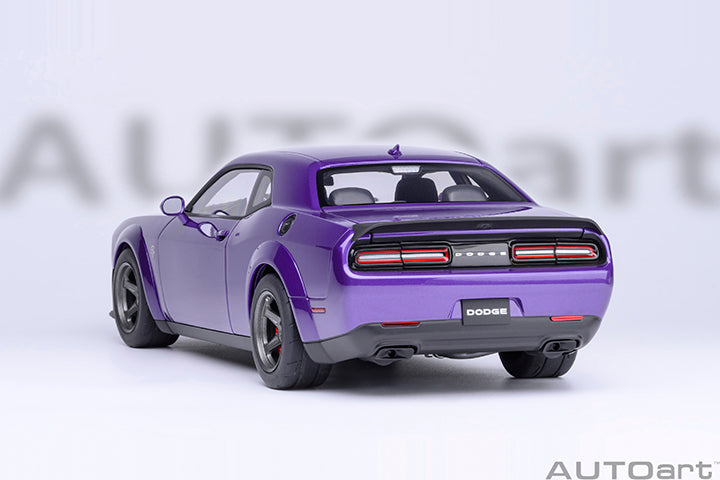 AUTOart 2023 Dodge Challenger SRT Super Stock Plum Crazy (Purple) 1:18