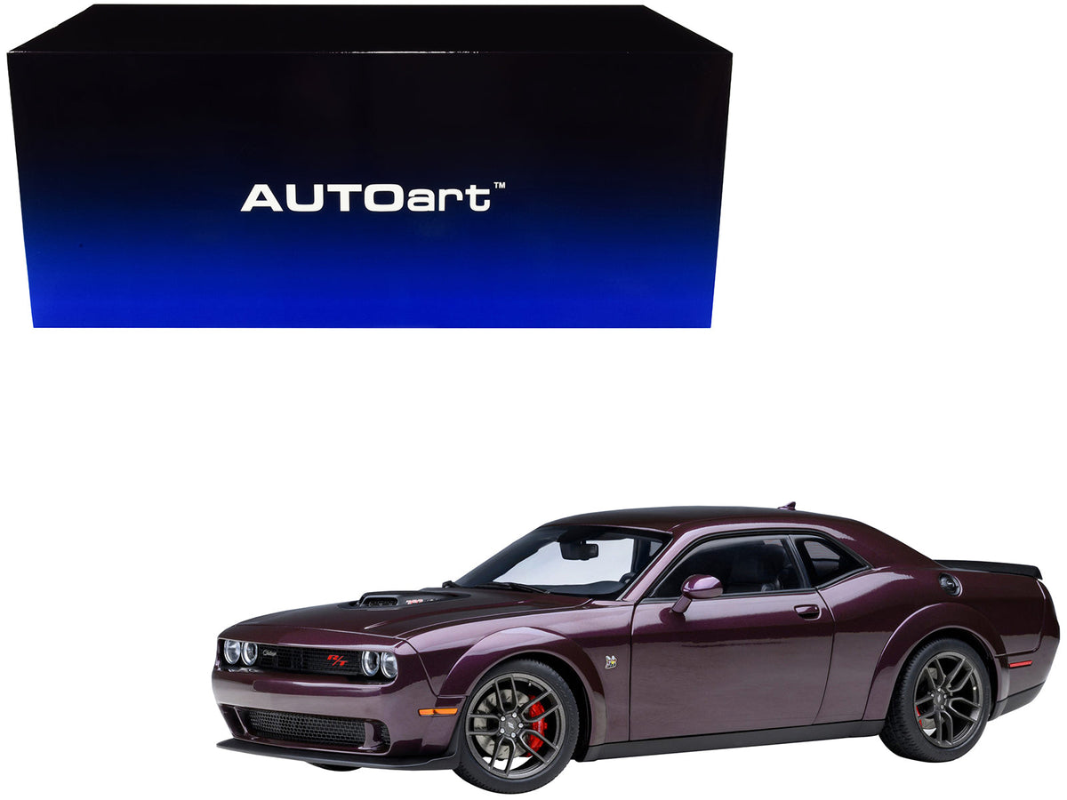 Rapid Vehicles 2022 Dodge Challenger R/T Scat Pack Widebody Hellraisin Purple Metallic 1/18 Model...