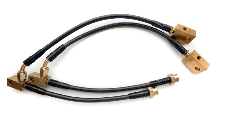 FR SPORT Agency Power AP 02+ 350Z Front Brembo Caliper Steel Braided Brake Lines AP-Z33B-405