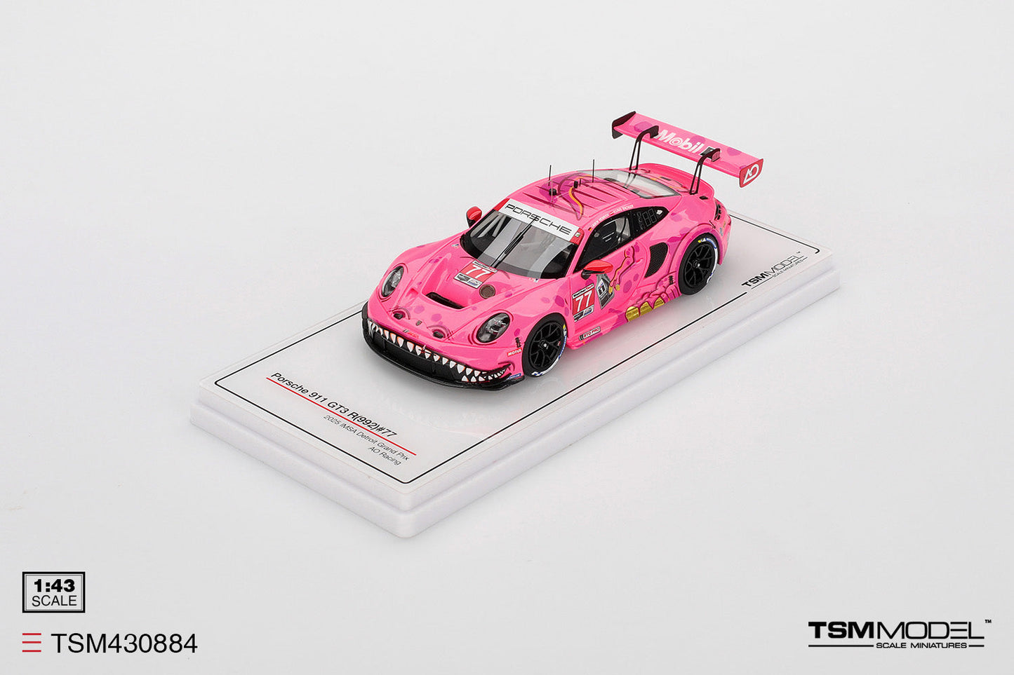 TSM Model Porsche 911 GT3 R (992) #77 Roxy AO Racing 2024 IMSA Road America 1:43