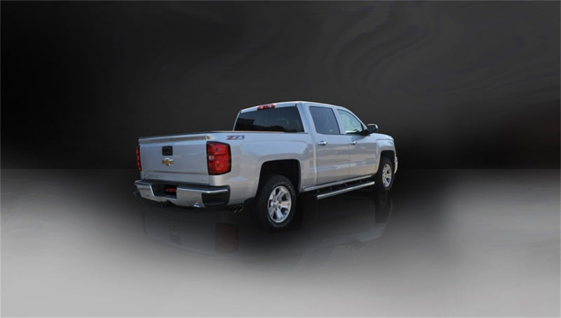 Corsa 14 GMC Sierra/Chevy Silv 1500 Reg. Cab/Long Bed 5.3L V8 Black Sport Single Side CB Exhaust 14872BLK