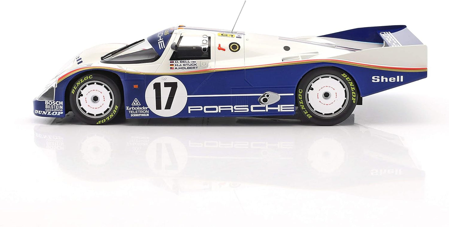Norev Porsche 962C 2.6L Turbo Team Rothmans Porsche No 17 Winner 24H Le Mans 1987 1:18