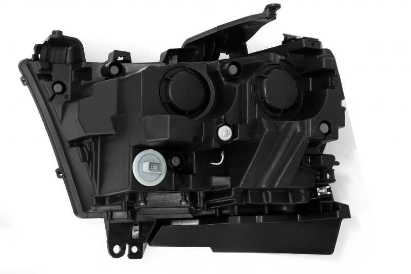 FR SPORT AlphaRex 19-20 Dodge Ram 1500 LUXX LED Proj Headlights Plank Jet Blk w/Activ Light/Seq...