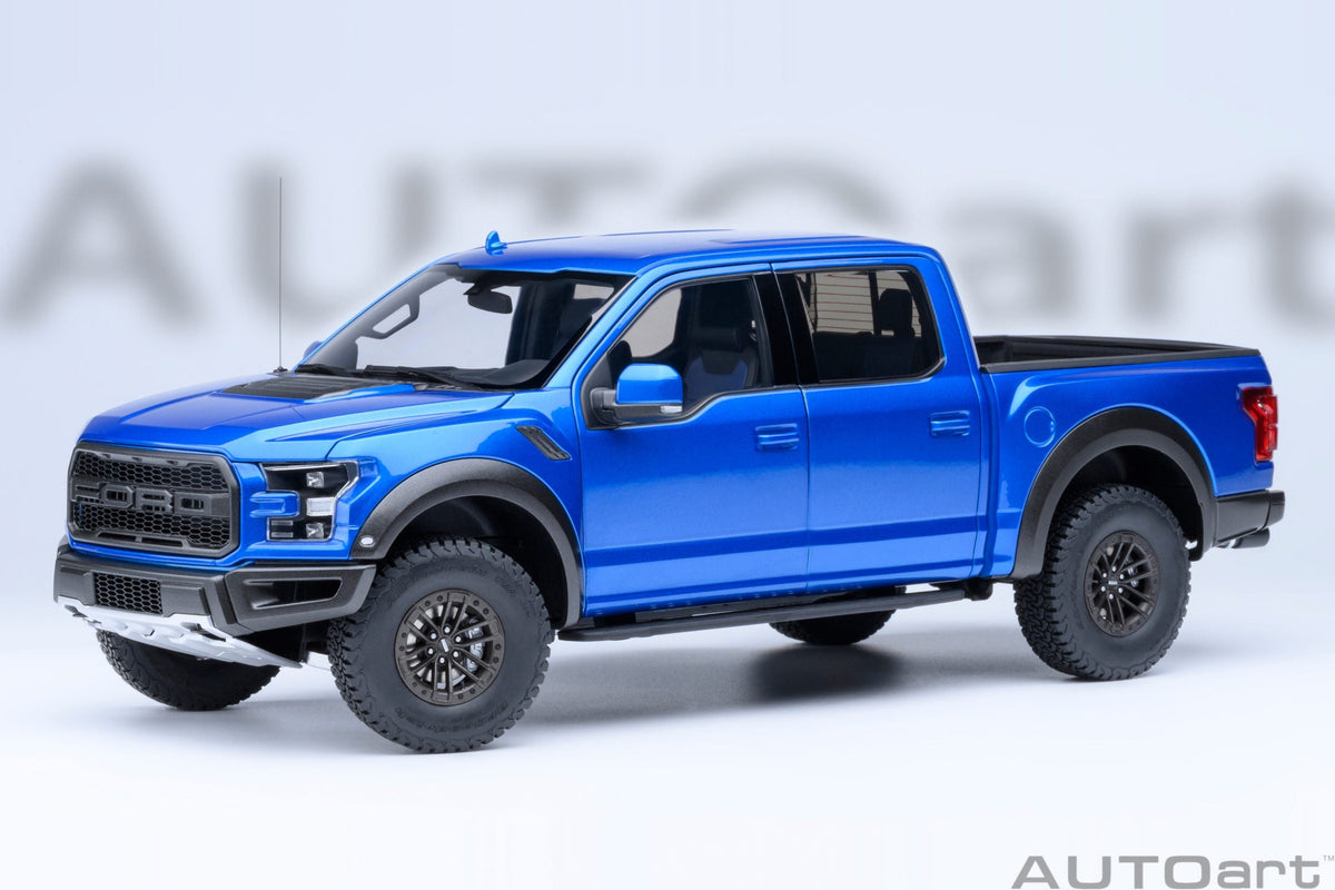 STM Diecast AUTOart 2019 Ford F-150 Raptor Supercrew Velocity Blue 1:18