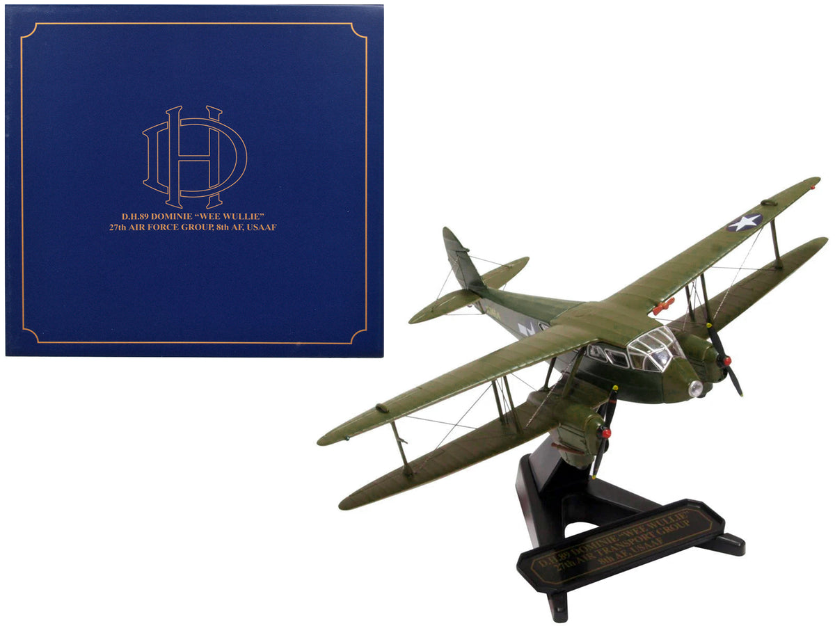Rapid Vehicles De Havilland D.H.89 Dominie Dragon Rapide Aircraft "Wee Wullie" "27th Air Force...