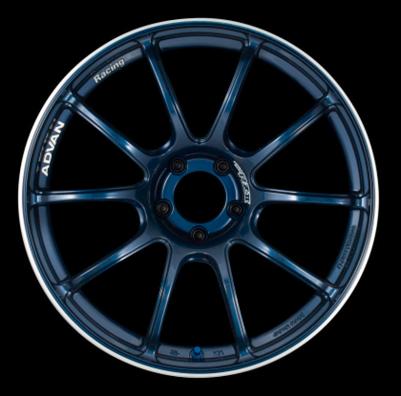 Advan RZII 17x7.5 +38 4-100 Racing Indigo Blue Wheel YAZ7F38AE