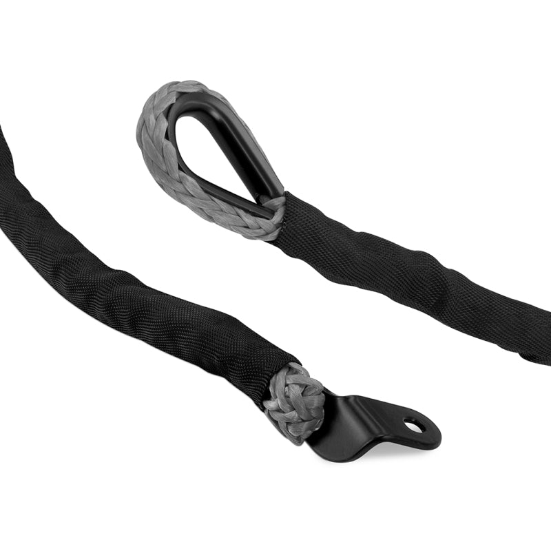 Borne Off-Road Winch Hook - 3/8in Rope - Hand Strap - Grey BNWN-SR-38-85KGR