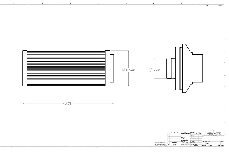 FR SPORT Aeromotive Fuel Filter Kit - View 9