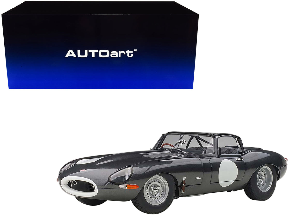 Rapid Vehicles Jaguar Lightweight E Type Roadster RHD (Right Hand Drive) Dark Gray 1/18 Model Car...