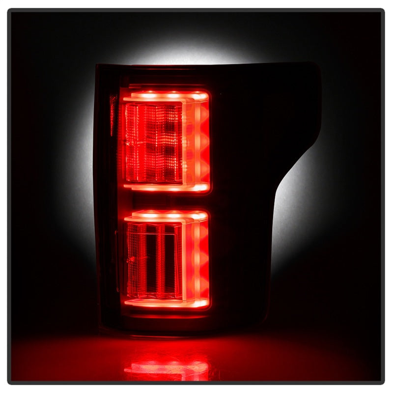 Spyder Ford F150 18-19 - Light Bar LED Tail Lights - All Black ALT-YD-FF15018-LED-BKV2 5085955