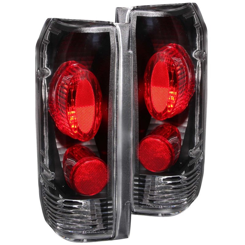 FR SPORT Anzo Black Euro Tail Lights 1989-1996 Ford F150 / 1989-1996 Ford F250