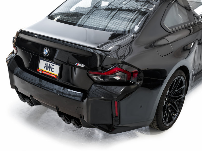 AWE Tuning 23-24 BMW G87 M2 Track Edition Exhaust - Diamond Black Tips 3020-43487