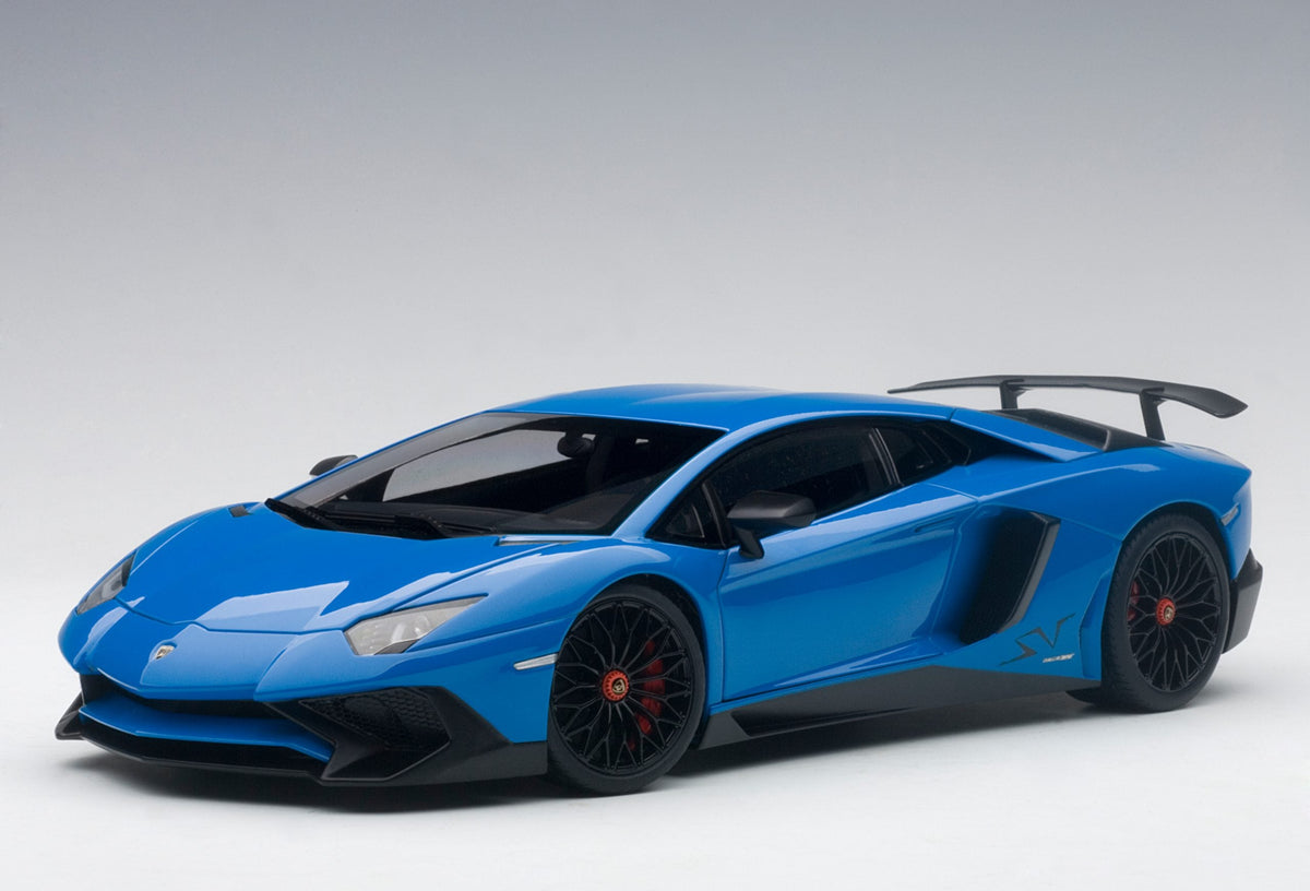 STM Diecast AUTOart 2015 Lamborghini Aventador LP750-4 SV Blu Lemans (Blue) 1:18