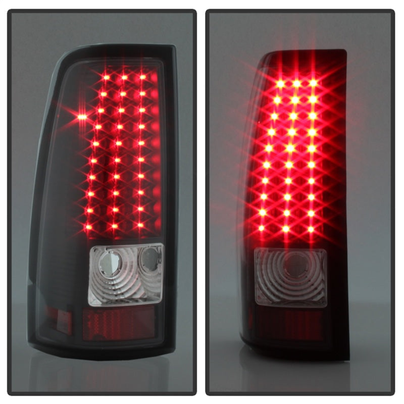 FR SPORT SPYDER Xtune Chevy Silverado 1500/2500/3500 99-02 LED Tail Lights Black...