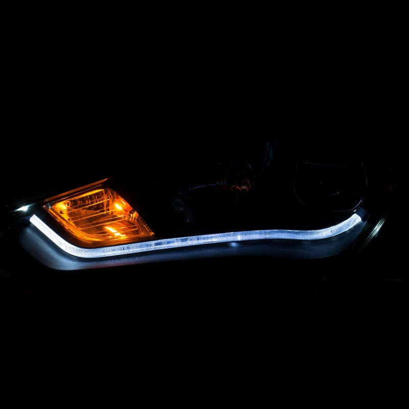 Anzo 2013-2015 Hyundai Genesis Projector Headlights w/ Plank Style Design B